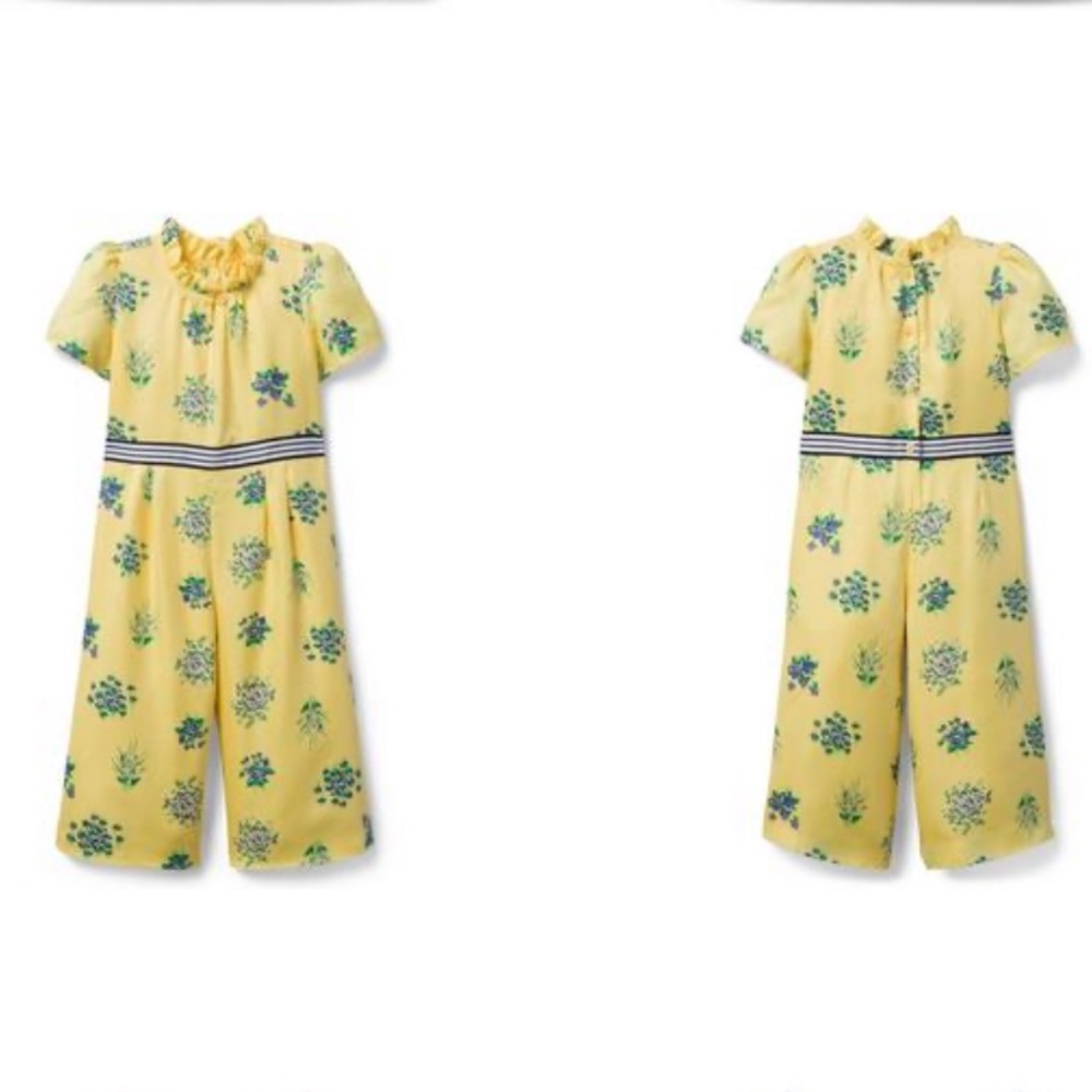 Yellow Floral Prints and Picnics Jumpsuit